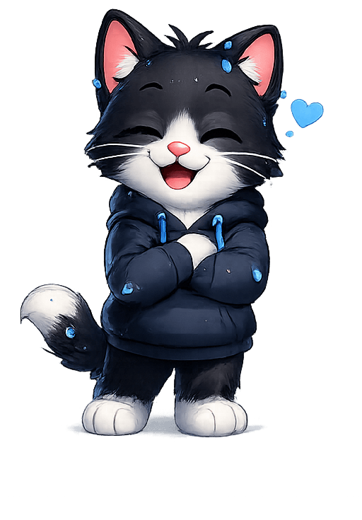 WetCat mascot laughing